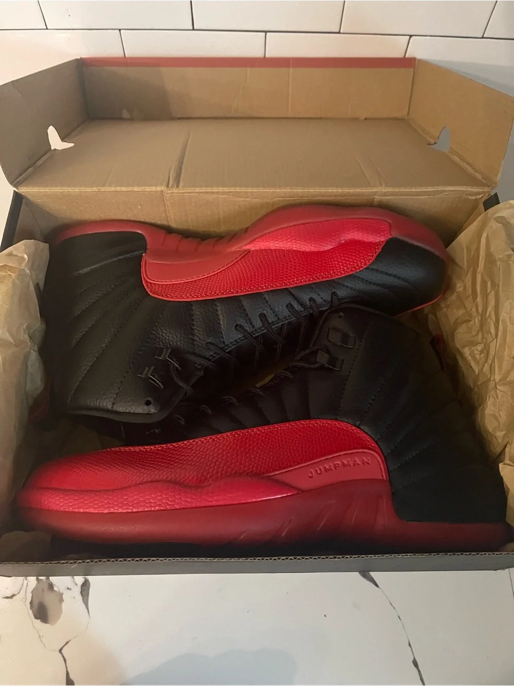 Mens Retro 12 Flu Game Size 13.